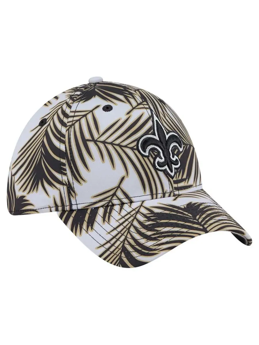 New Era Мужская серая кепка New Orleans Saints Palms 39THIRTY Flex — изображение 3 из 4, серый