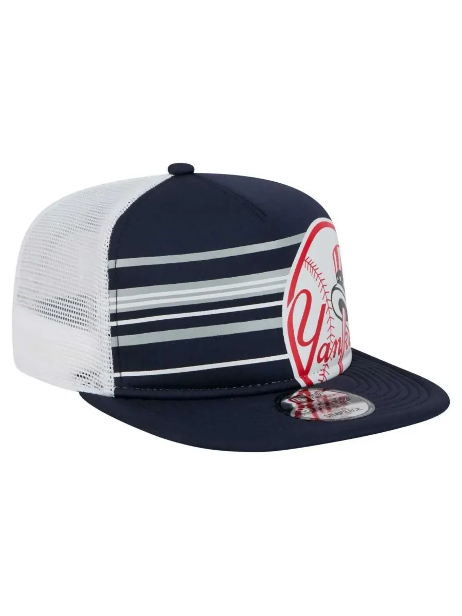 New Era Мужская темно-синяя бейсболка New York Yankees 9FIFTY A-Frame Trucker Snapback — изображение 3 из 5, темно-синий