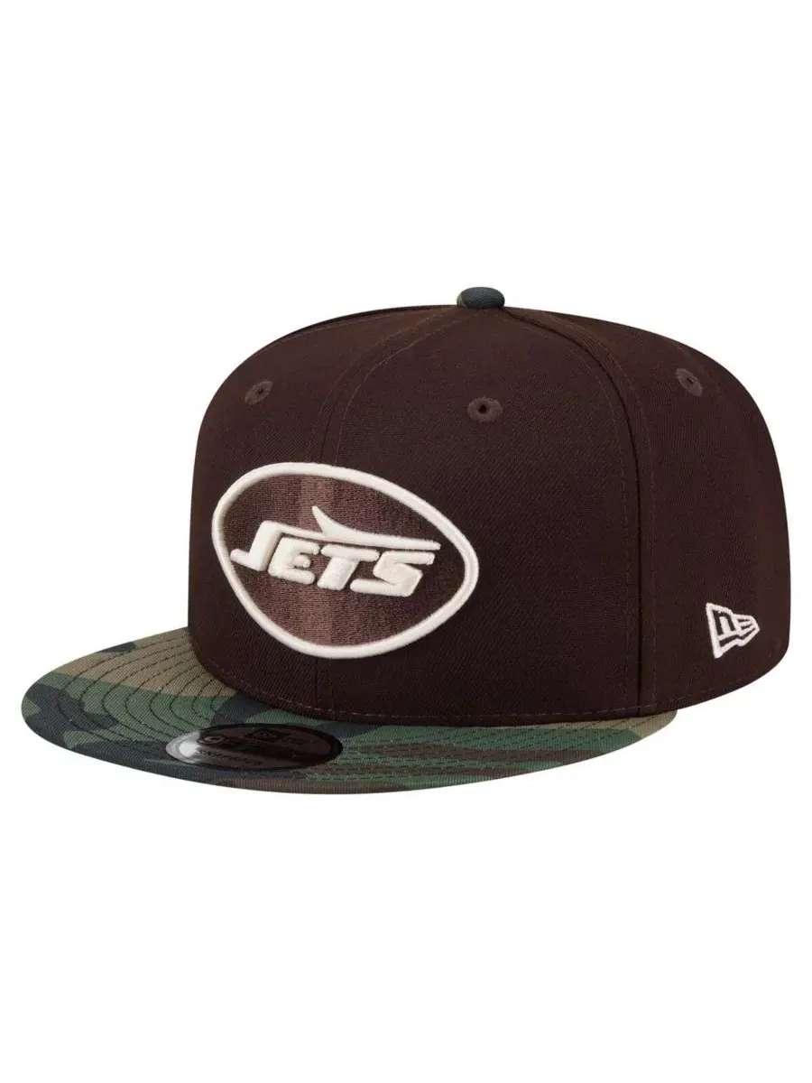 Кепка-снэпбек New Era New York Jets Burnt Wood Camo 9FIFTY