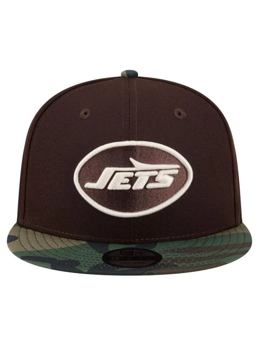 Кепка-снэпбек New Era New York Jets Burnt Wood Camo 9FIFTY — изображение 2 из 5, темный коричневый