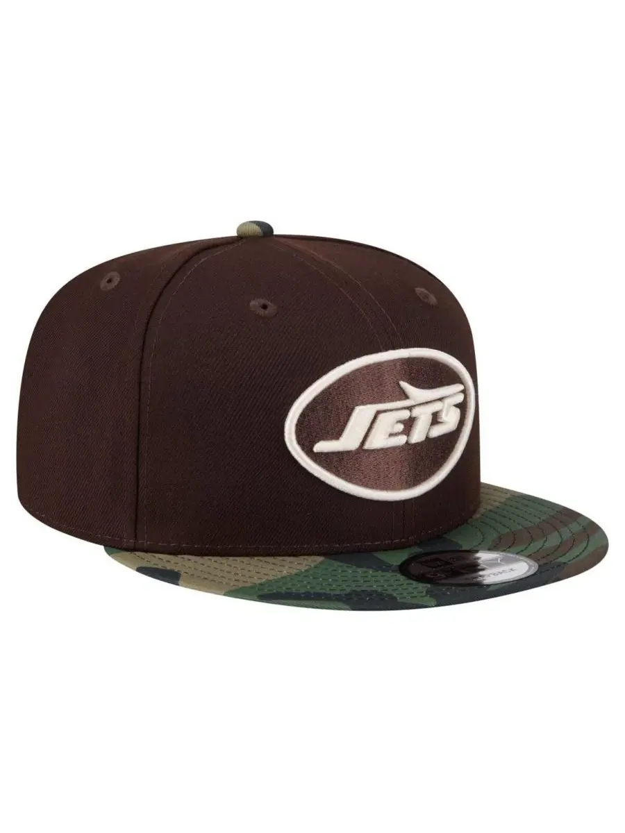 Кепка-снэпбек New Era New York Jets Burnt Wood Camo 9FIFTY — изображение 3 из 5, темный коричневый