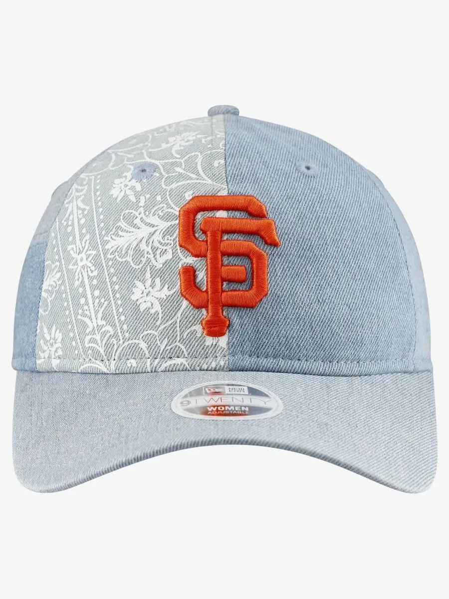 Кепка San Francisco Giants Denim Patchwork 9TWENTY New Era — изображение 2 из 4, джинсовый синий