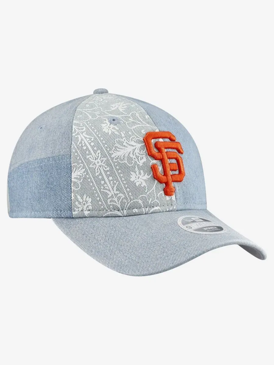 Кепка San Francisco Giants Denim Patchwork 9TWENTY New Era — изображение 3 из 4, джинсовый синий