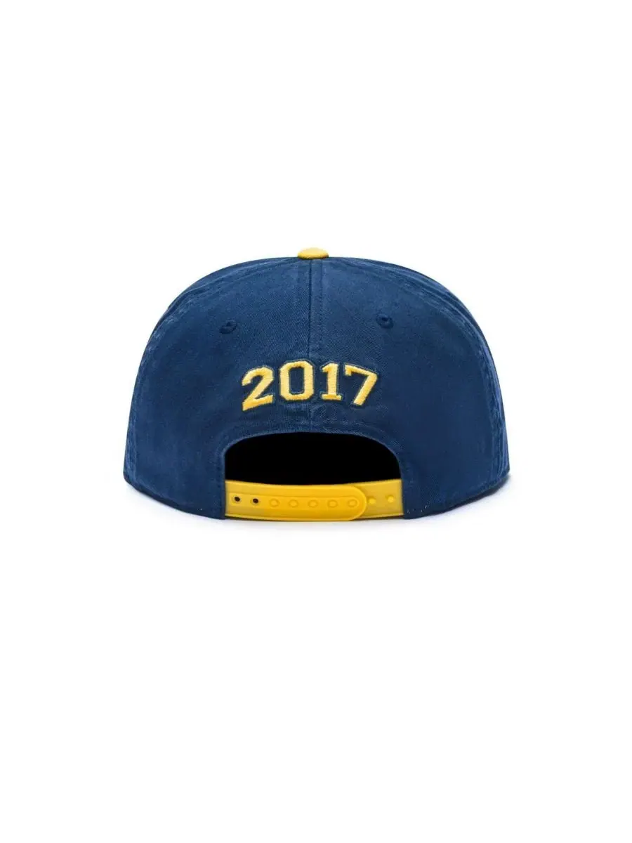 Бейсболка-снэпбек с вышивкой Nashville SC Fan Ink — изображение 4 из 4, темно-синий желтый