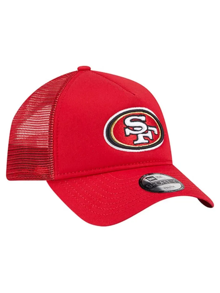 Кепка New Era с вышитым логотипом San Francisco 49ers — изображение 3 из 5, алый