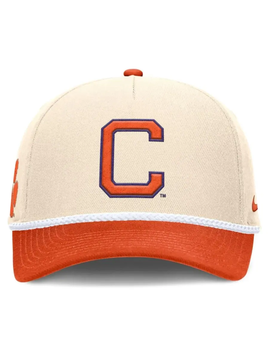 Кепка Nike Primetime Rise с принтом Clemson Tigers — изображение 2 из 4, натуральный оранжевый