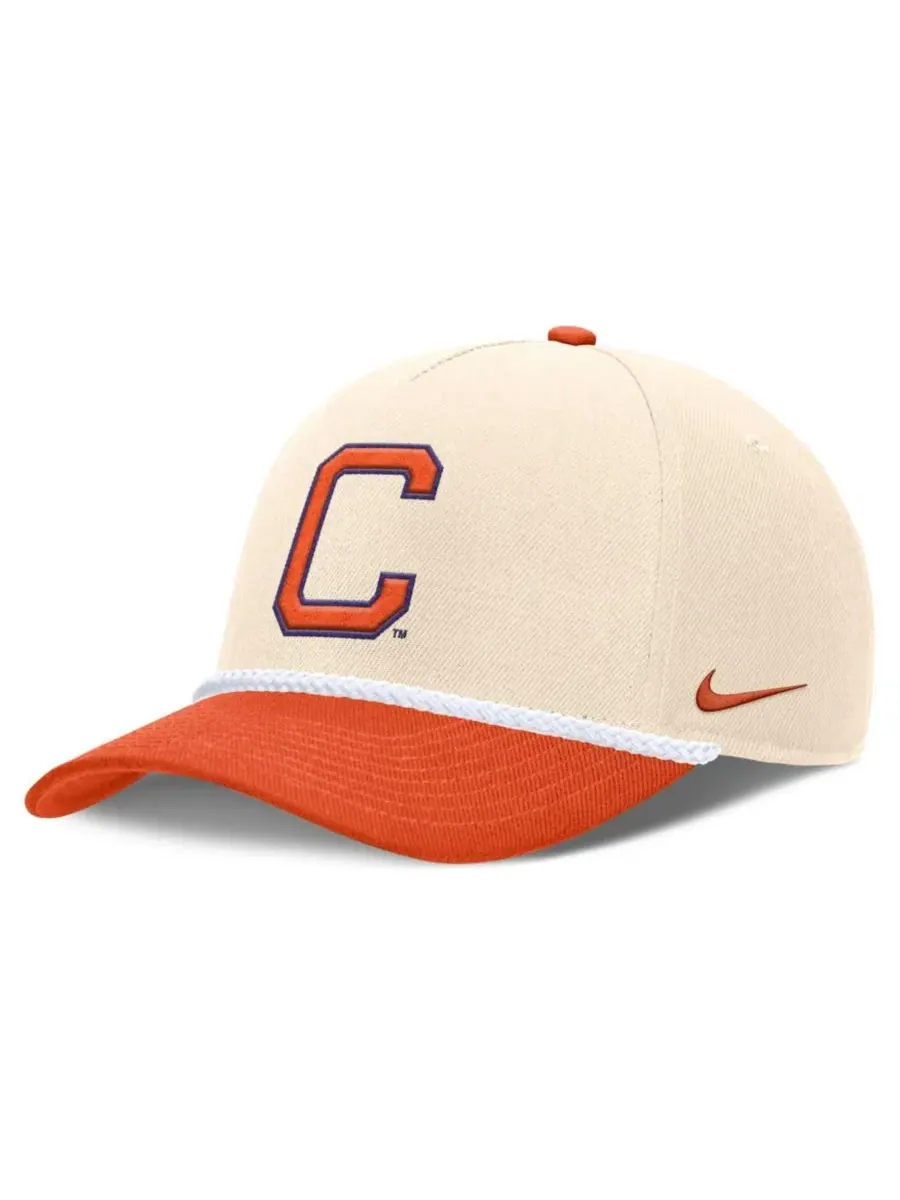 Кепка Nike Primetime Rise с принтом Clemson Tigers — изображение 3 из 4, натуральный оранжевый
