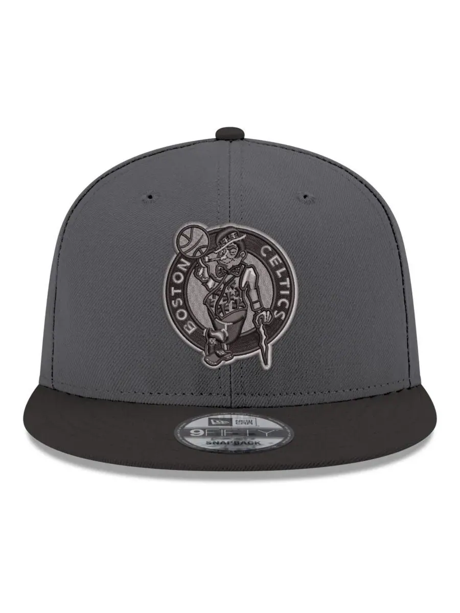 Кепка-снэпбек Boston Celtics Logo 2-Tone 9FIFTY New Era — изображение 2 из 4, серый черный