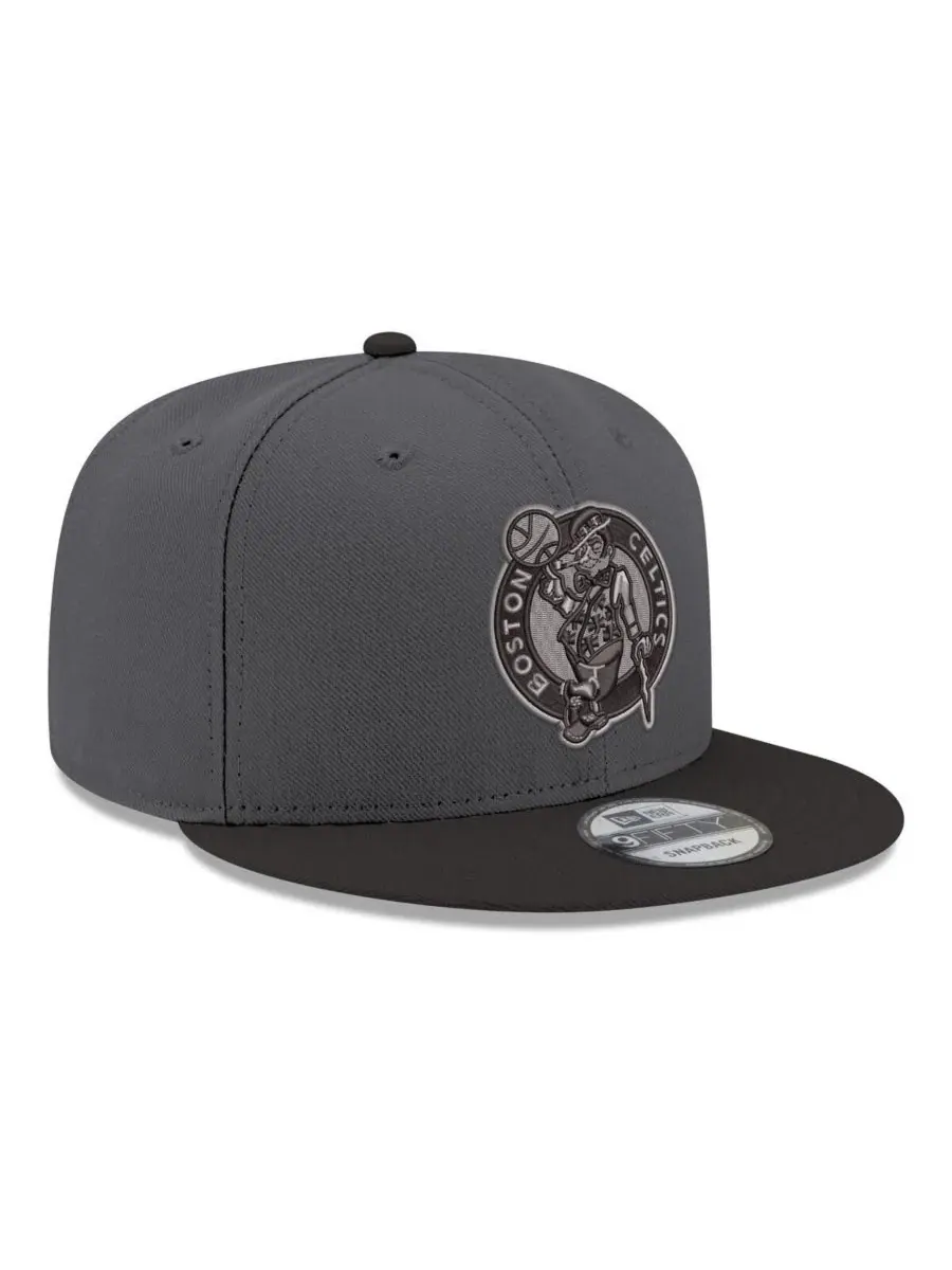 Кепка-снэпбек Boston Celtics Logo 2-Tone 9FIFTY New Era — изображение 3 из 4, серый черный