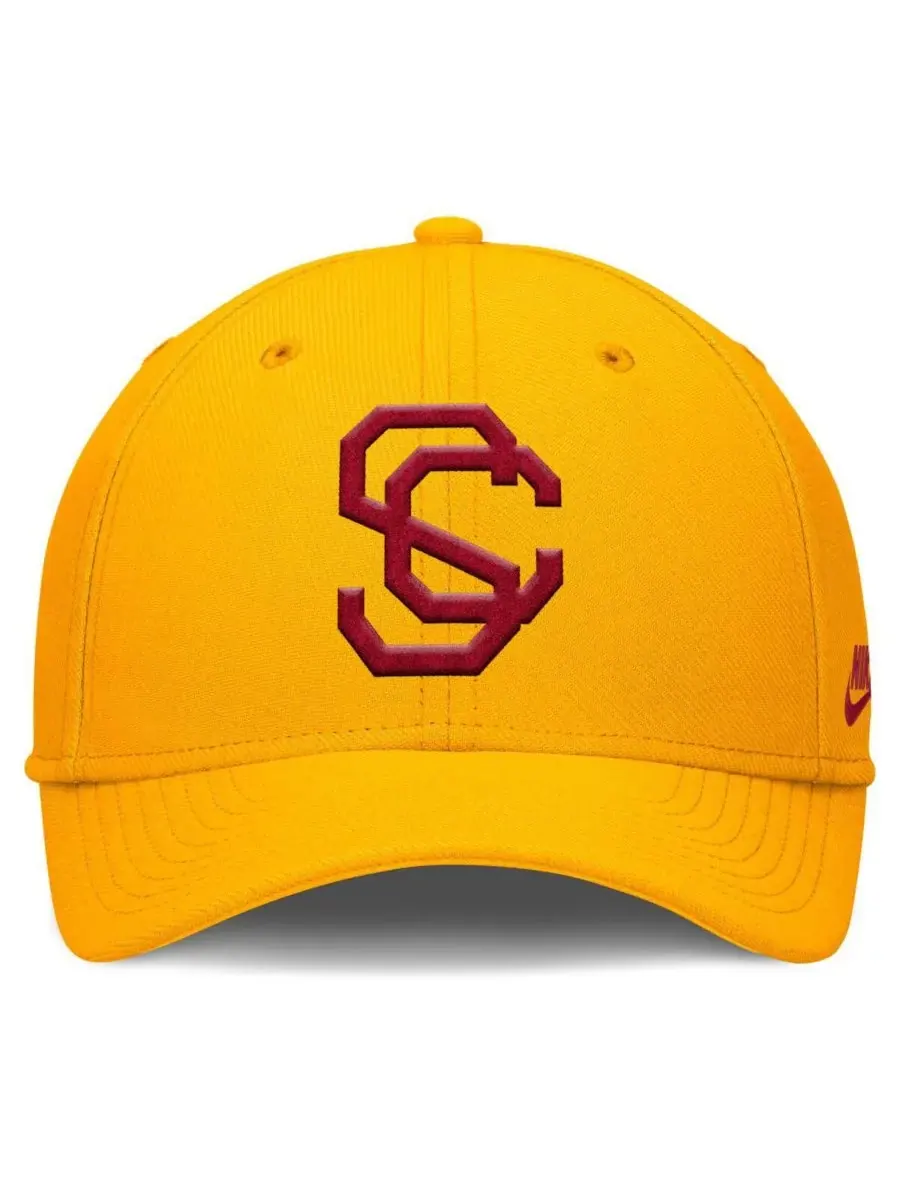 Мужская золотистая кепка USC Trojans Rise Academic Dri-FIT Flex Nike — изображение 2 из 4, золото