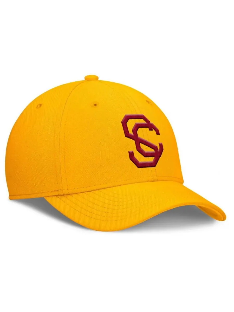 Мужская золотистая кепка USC Trojans Rise Academic Dri-FIT Flex Nike — изображение 3 из 4, золото