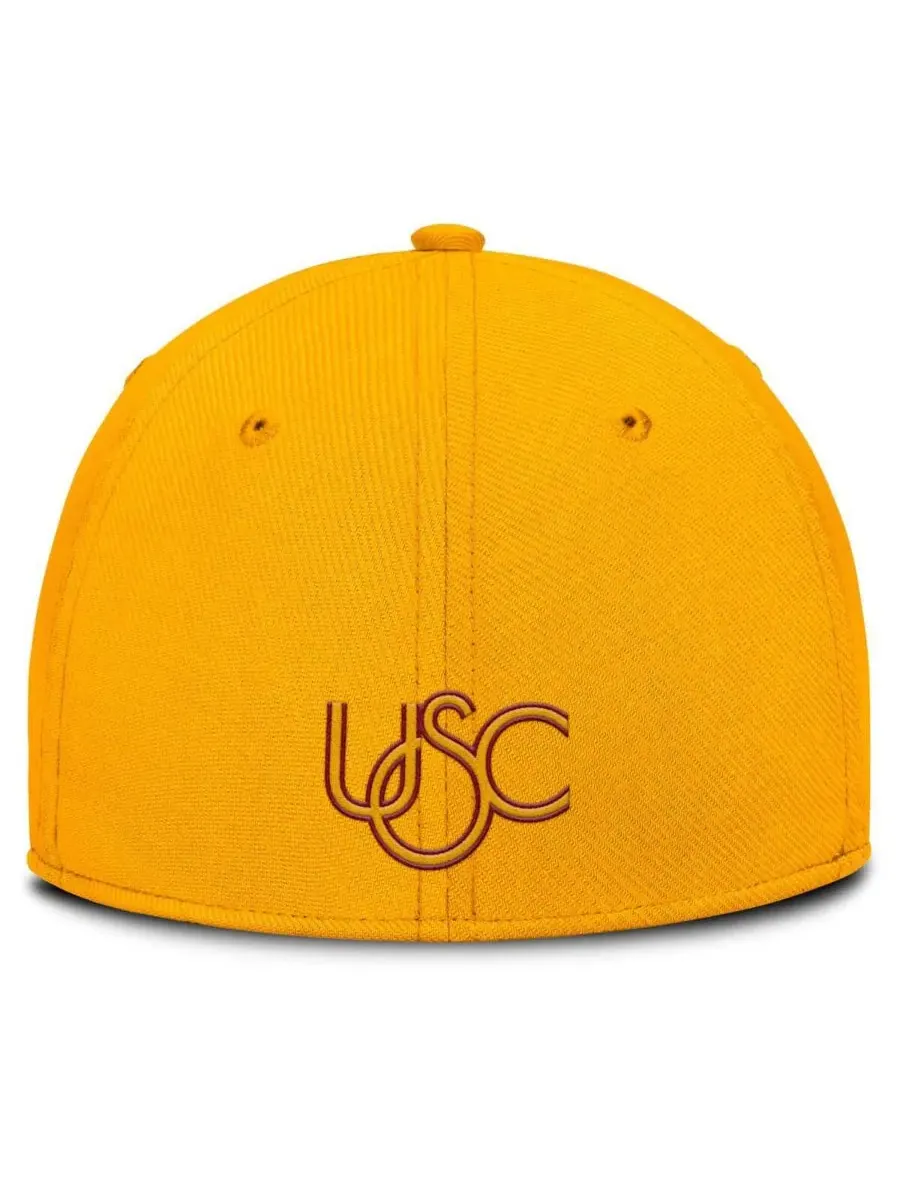 Мужская золотистая кепка USC Trojans Rise Academic Dri-FIT Flex Nike — изображение 4 из 4, золото
