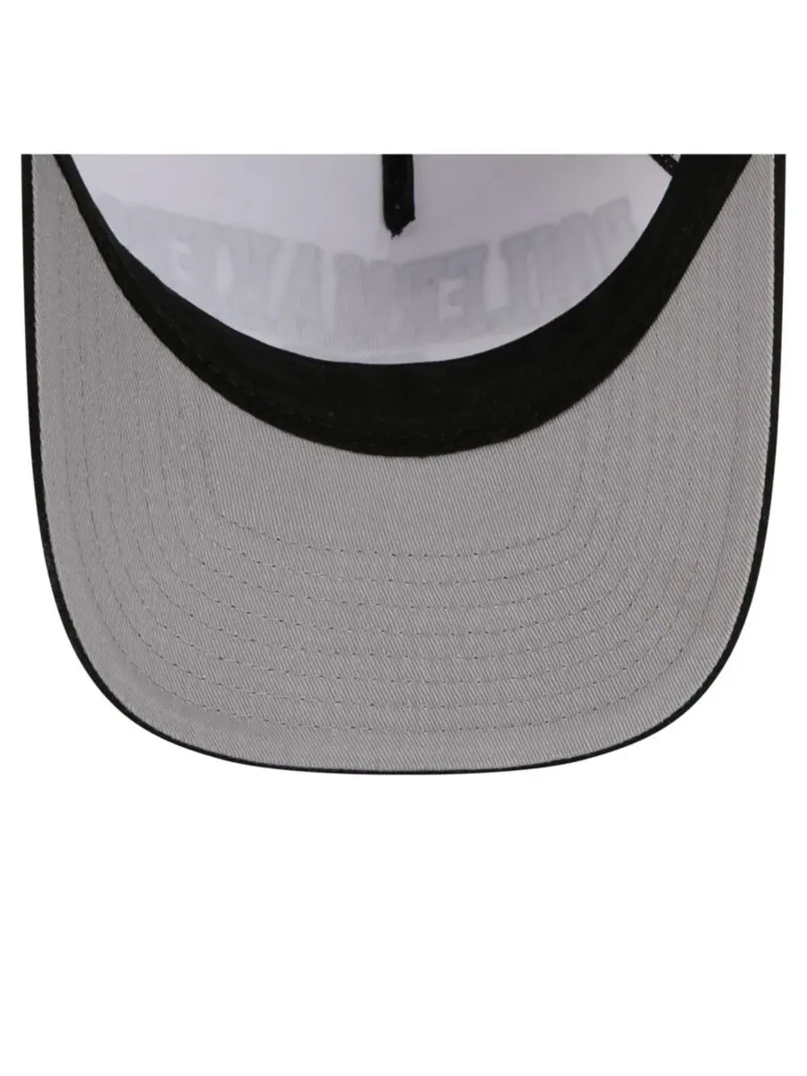 New Era Мужская бело-черная кепка Purdue Boilermakers с двухцветной веревочной отделкой и — изображение 5 из 5, белый черный