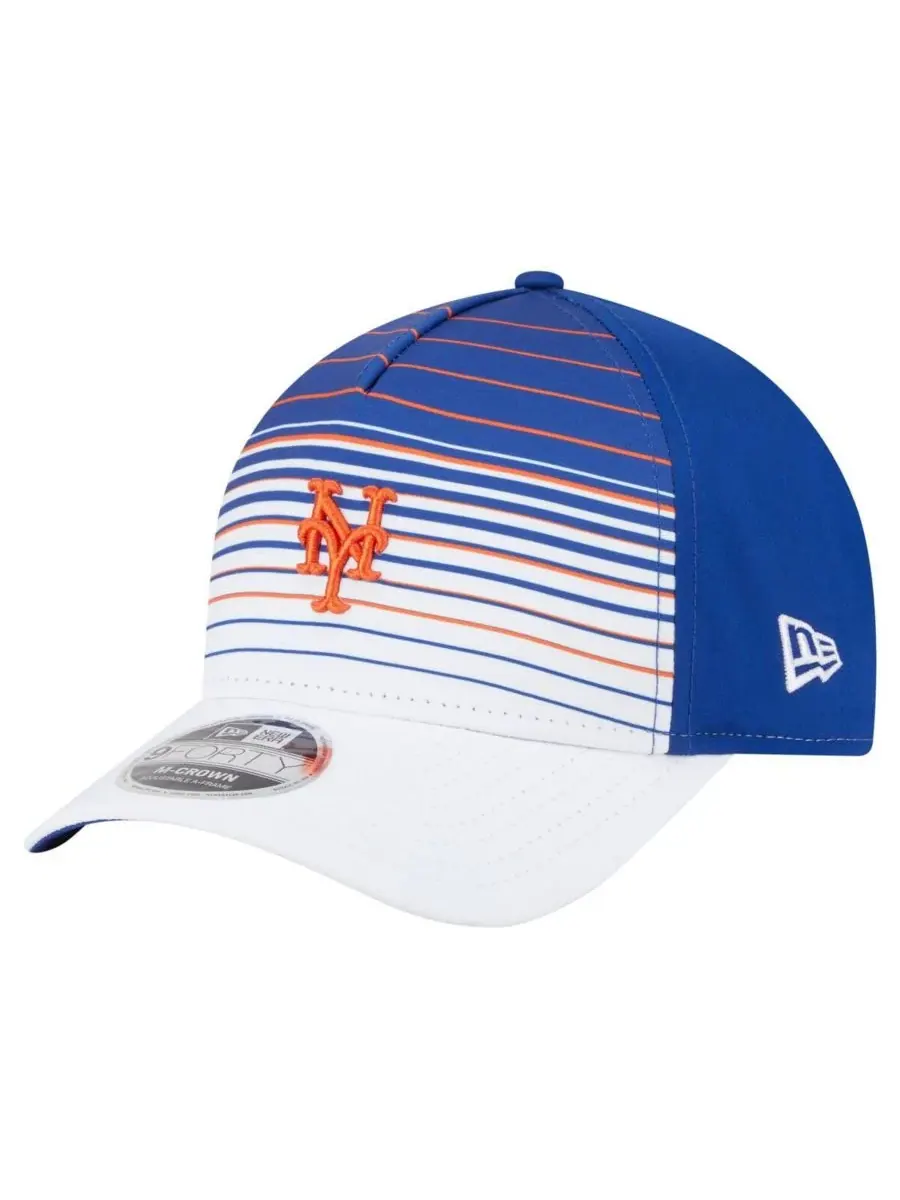 Мужская бейсболка Royal New York Mets Gradient 9FORTY с регулируемой высотой короны M-Crown New Era