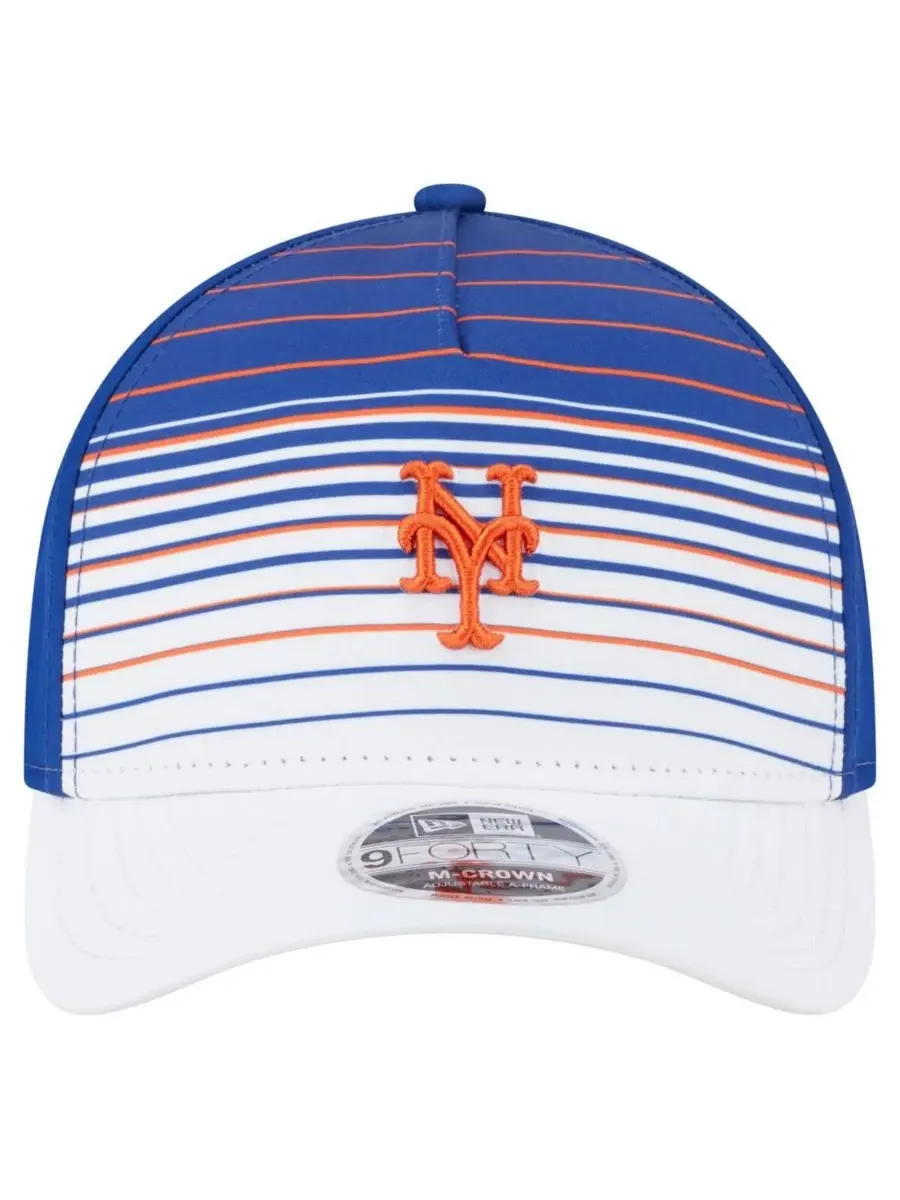 Мужская бейсболка Royal New York Mets Gradient 9FORTY с регулируемой высотой короны M-Crown New Era — изображение 2 из 5