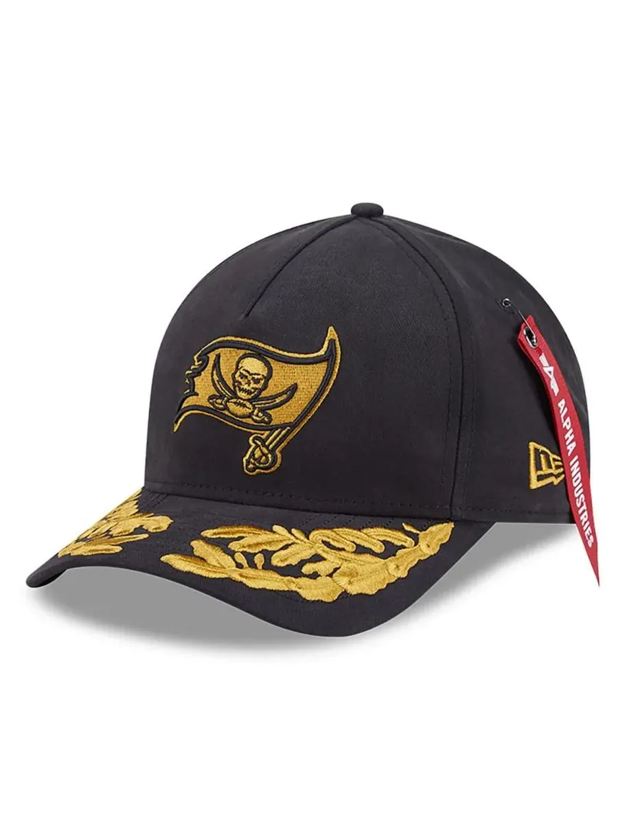 New Era Мужская регулируемая кепка Alpha Men's Industries Black Tampa Bay Buccaneers A-Frame 9FORTY