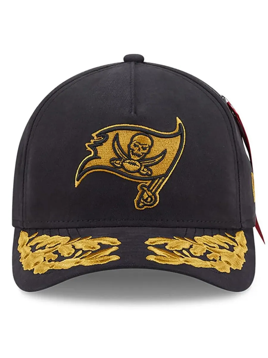 New Era Мужская регулируемая кепка Alpha Men's Industries Black Tampa Bay Buccaneers A-Frame 9FORTY — изображение 3 из 5