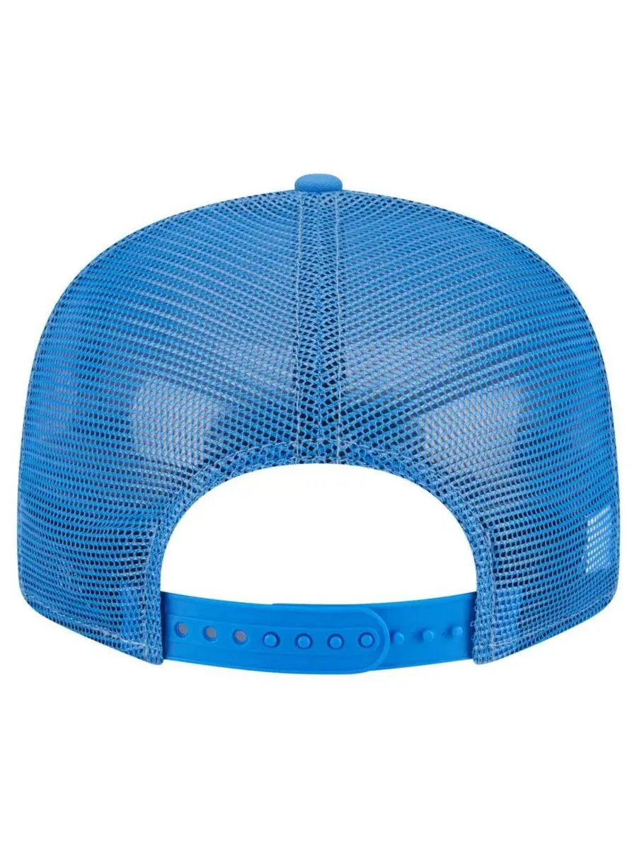 New Era Мужская синяя кепка-тракер UCLA Bruins Split Panel 9FIFTY с застежкой-регулятором — изображение 4 из 4, синий
