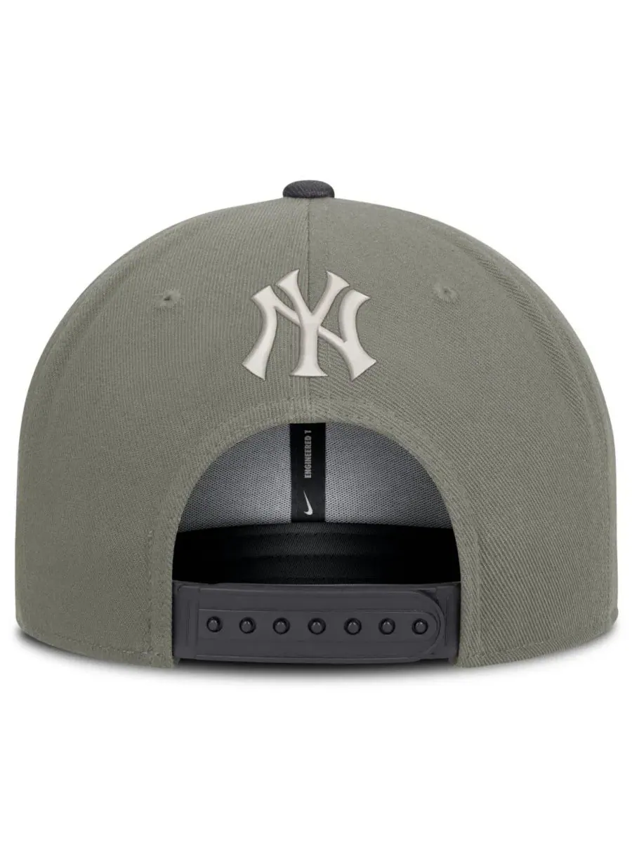 Кепка-снэпбек с вышивкой New York Yankees Nike — изображение 4 из 5, серый