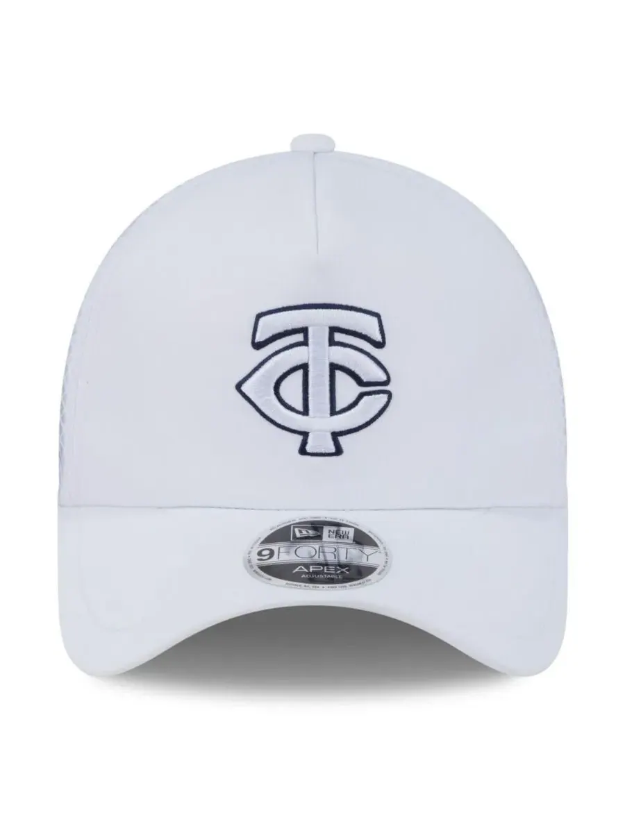 Кепка-тракер New Era с вышитым логотипом Minnesota Twins — изображение 4 из 4, белый