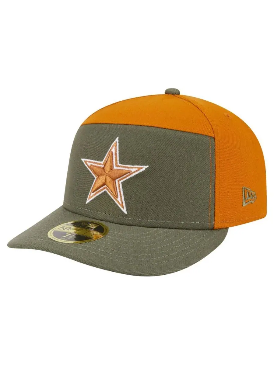 New Era Мужская кепка Dallas Cowboys 59FIFTY, оливково-коричневая, двухцветная, с раздельными