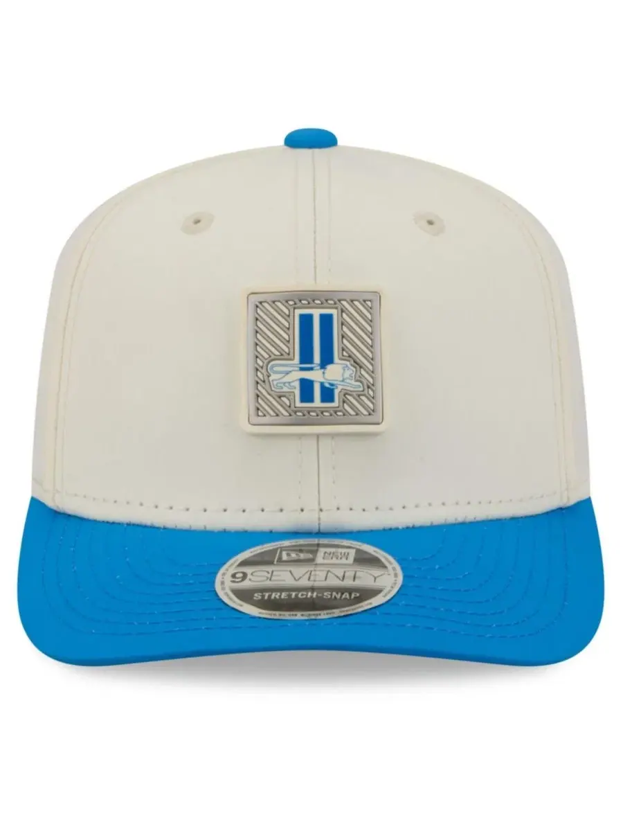 Кепка 9SEVENTY с козырьком, регулируемая, Detroit Lions New Era — изображение 2 из 5, кремовый синий