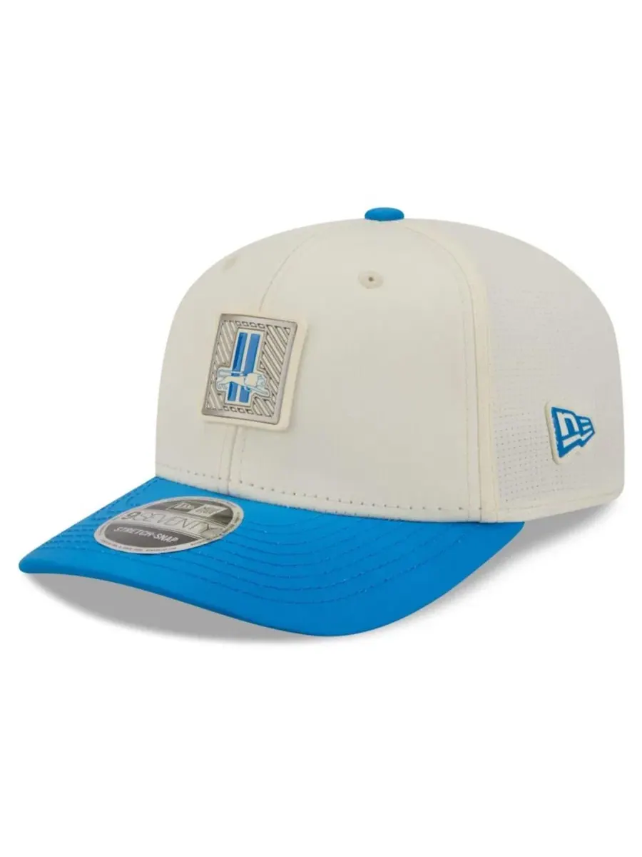Кепка 9SEVENTY с козырьком, регулируемая, Detroit Lions New Era — изображение 3 из 5, кремовый синий