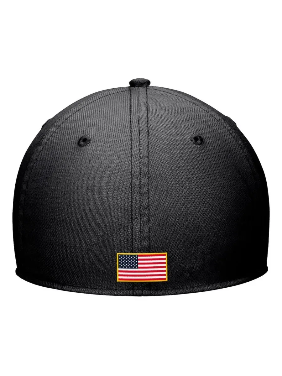 Кепка Dri-FIT Flex с вышитым логотипом Vanderbilt Commodores Nike — изображение 2 из 2, черный