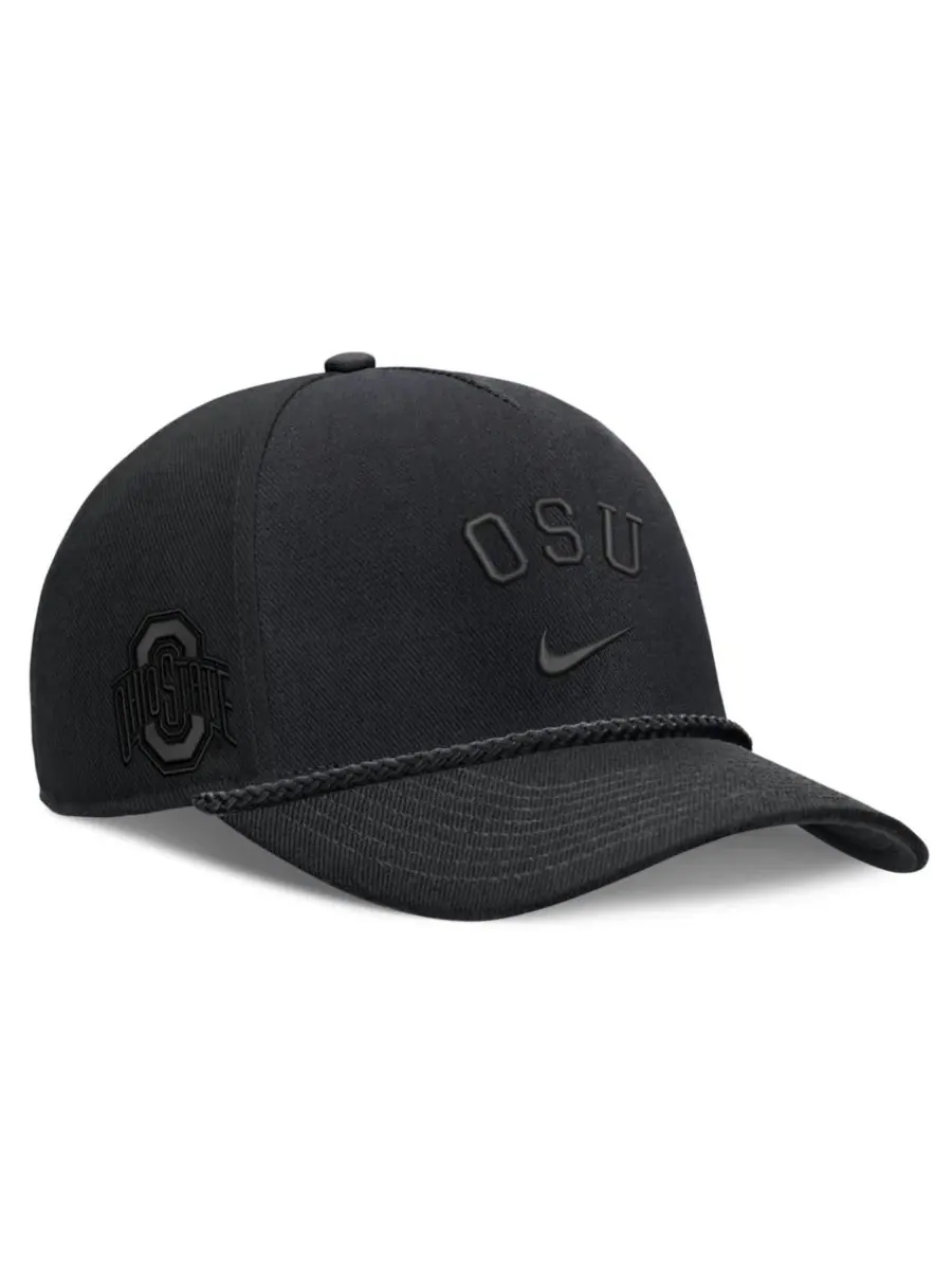 Кепка Nike Campus Prep Tonal Rope Rise — изображение 3 из 4, черный