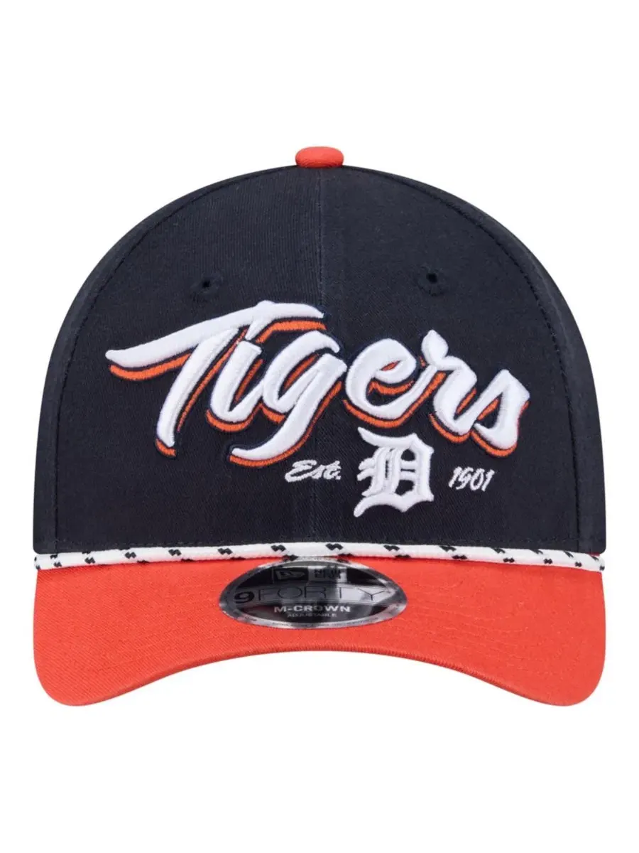 Кепка New Era Detroit Tigers Team Loyal 9FORTY M-Crown — изображение 5 из 5, темно-синий оранжевый