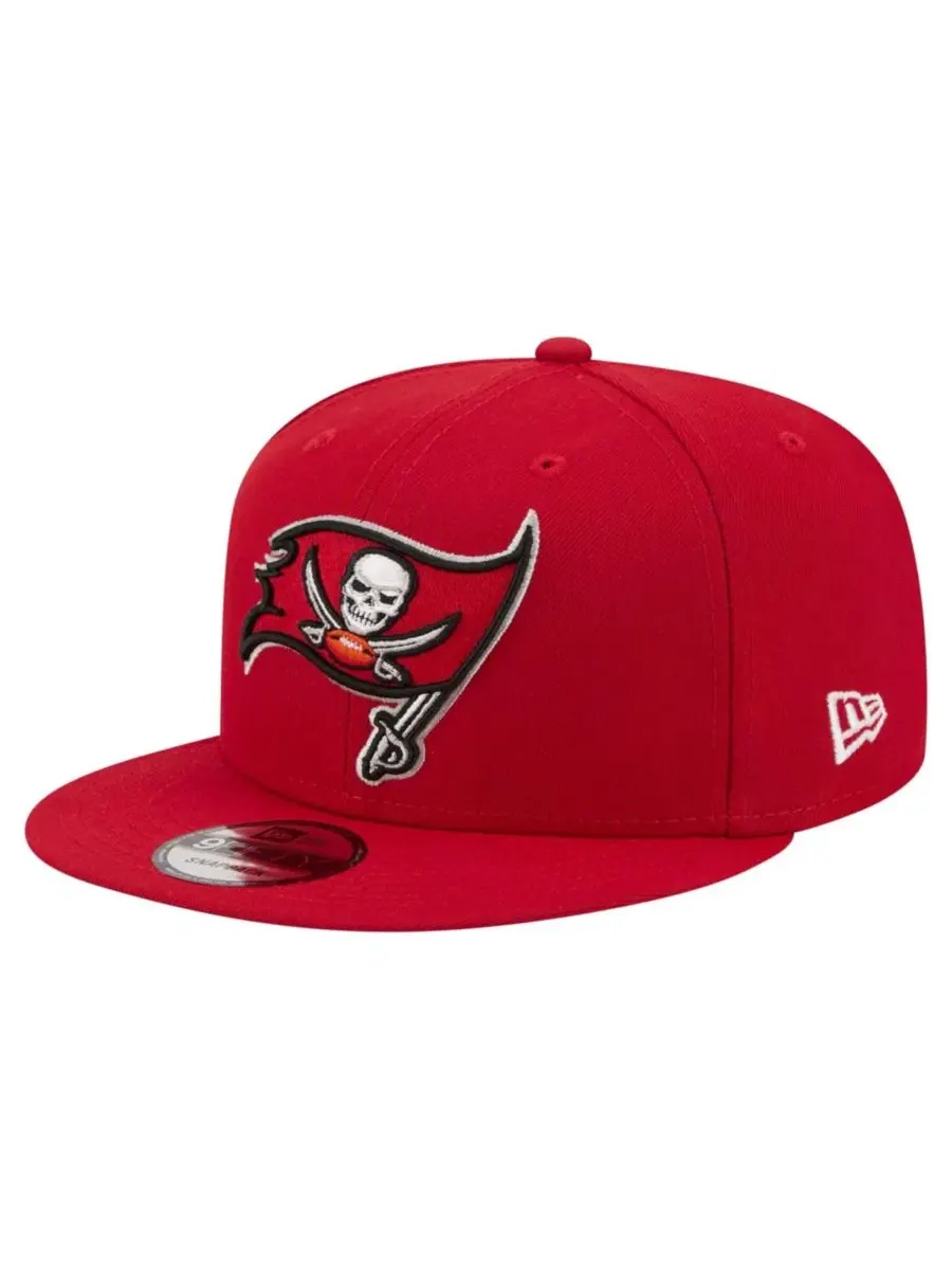 Кепка-снапбек с высокой тульей и плоским козырьком, с вышивкой Tampa Bay Buccaneers New Era