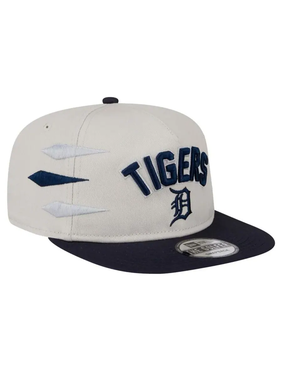 New Era Мужская кремовая бейсболка Detroit Tigers Iron Golfer Snapback — изображение 2 из 4, бежевый