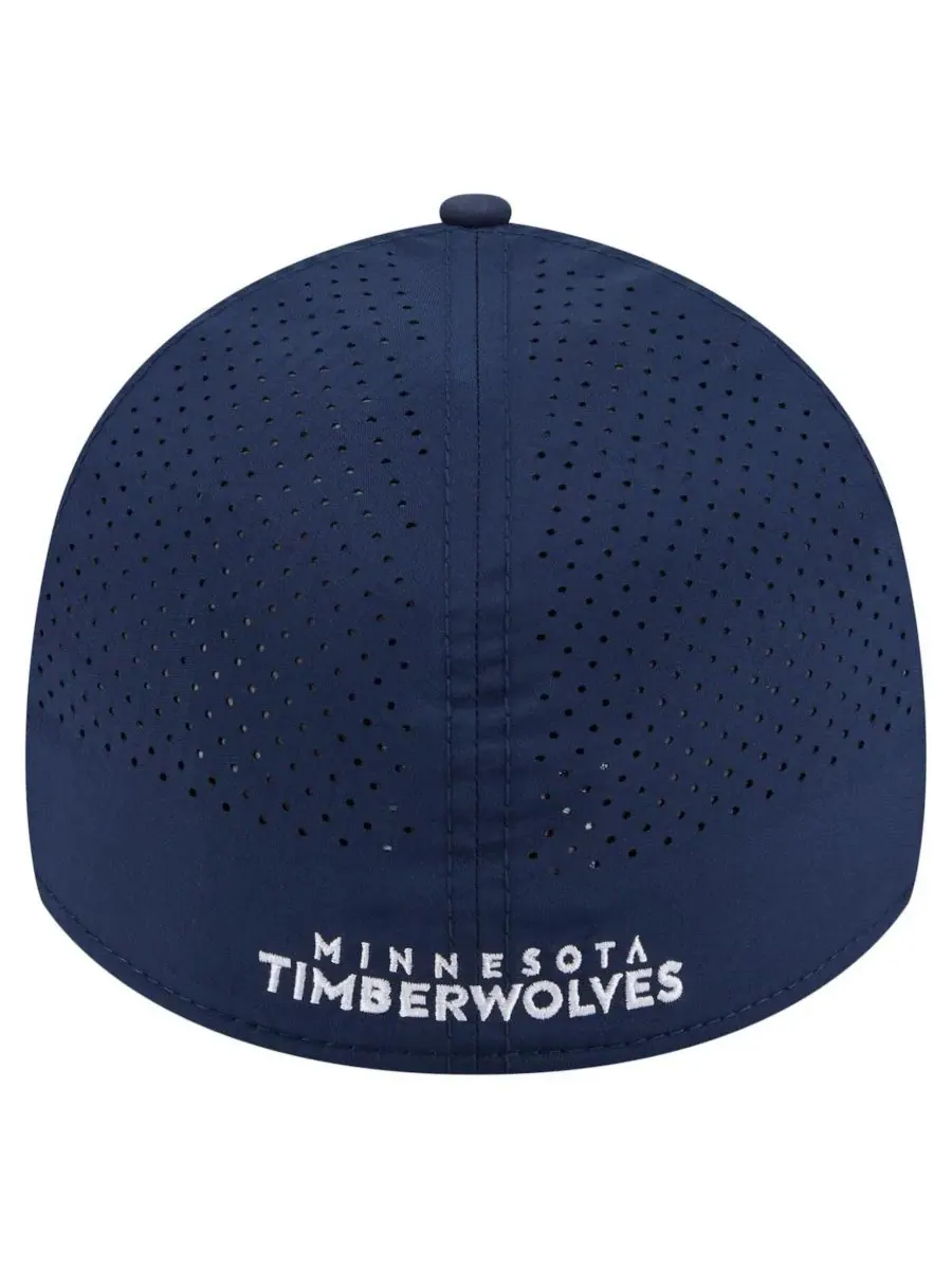 New Era Мужская темно-синяя кепка Minnesota Timberwolves Featherweight Poly Rope Flex 39Thirty — изображение 2 из 5