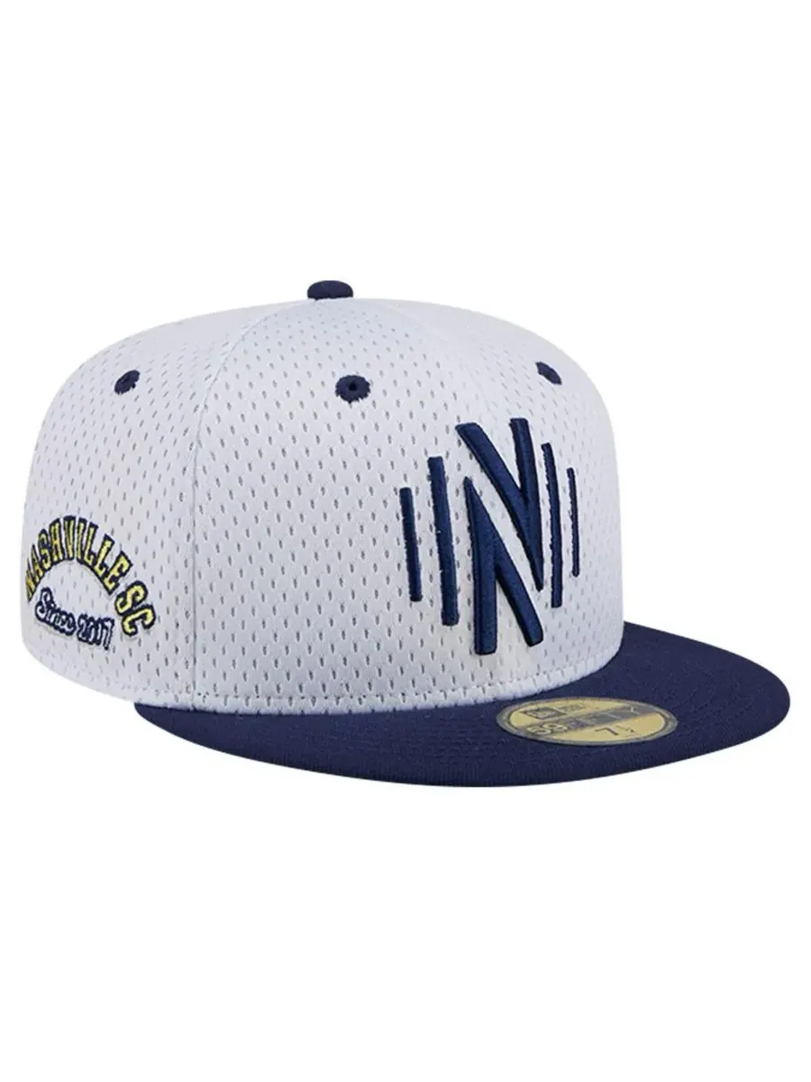 New Era Мужская серая кепка Nashville SC Throwback Mesh 59FIFTY Fitted Hat