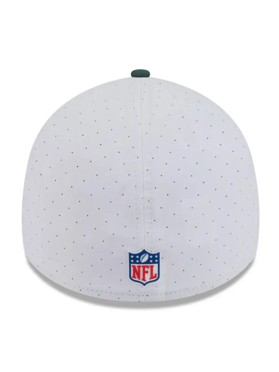 New Era Мужская белая кепка Green Bay Packers 2025 NFL Training Camp 39THIRTY Flex Hat — изображение 4 из 4, белый зеленый