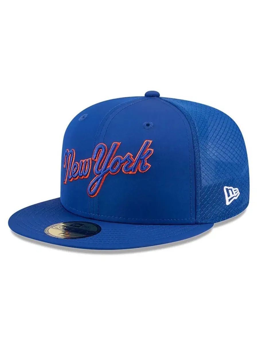 Мужская бейсболка Royal New York Mets 2026 Batting Practice 59FIFTY Fitted Hat New Era