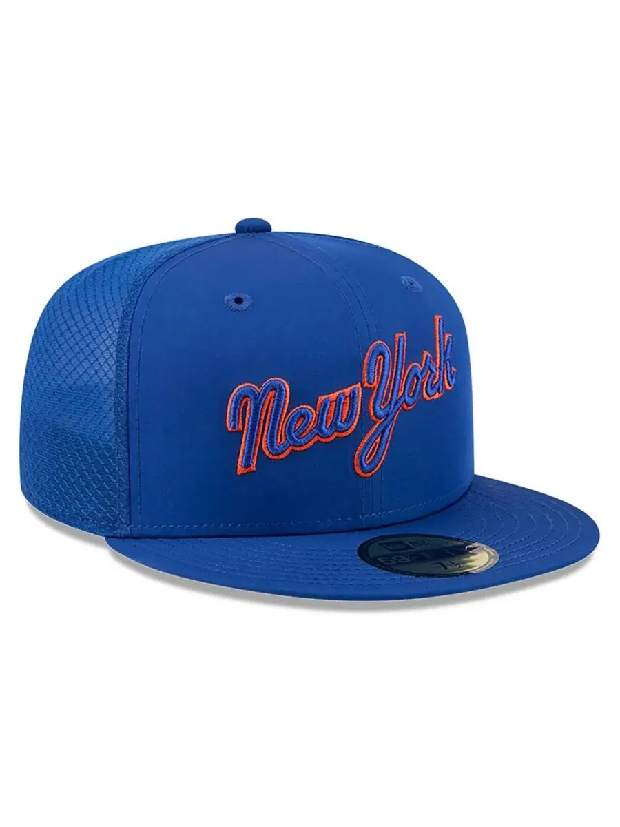 Мужская бейсболка Royal New York Mets 2026 Batting Practice 59FIFTY Fitted Hat New Era — изображение 3 из 5, королевский