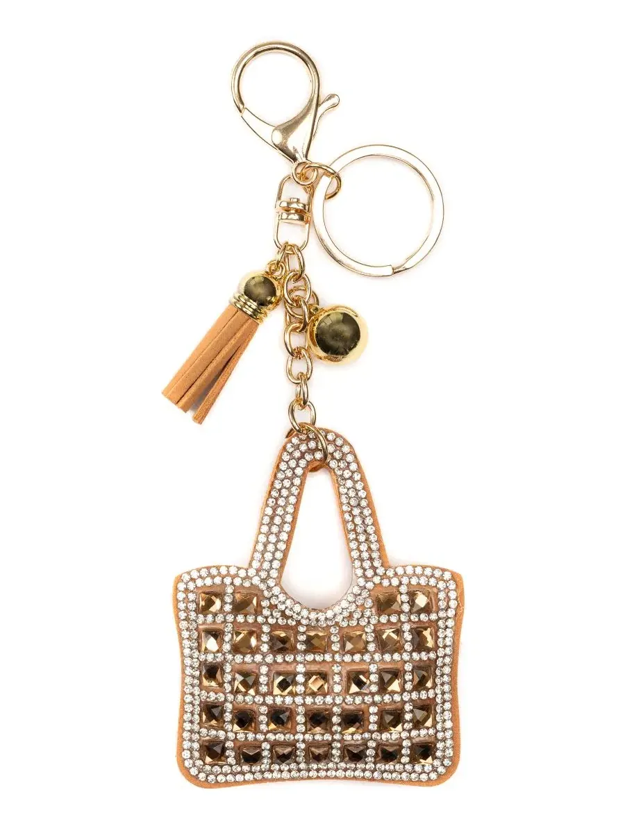 Шарф-косынка с цепочкой и брелоком Sea Life Key Chain and Kite Scarf Set BCBG — изображение 2 из 4, черный