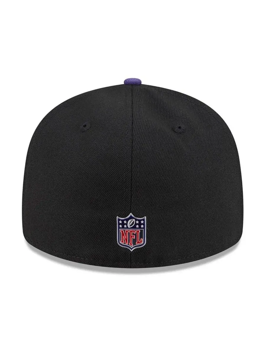 Кепка с высоким верхом и металлизированным логотипом Baltimore Ravens New Era — изображение 4 из 5, черный фиолетовый