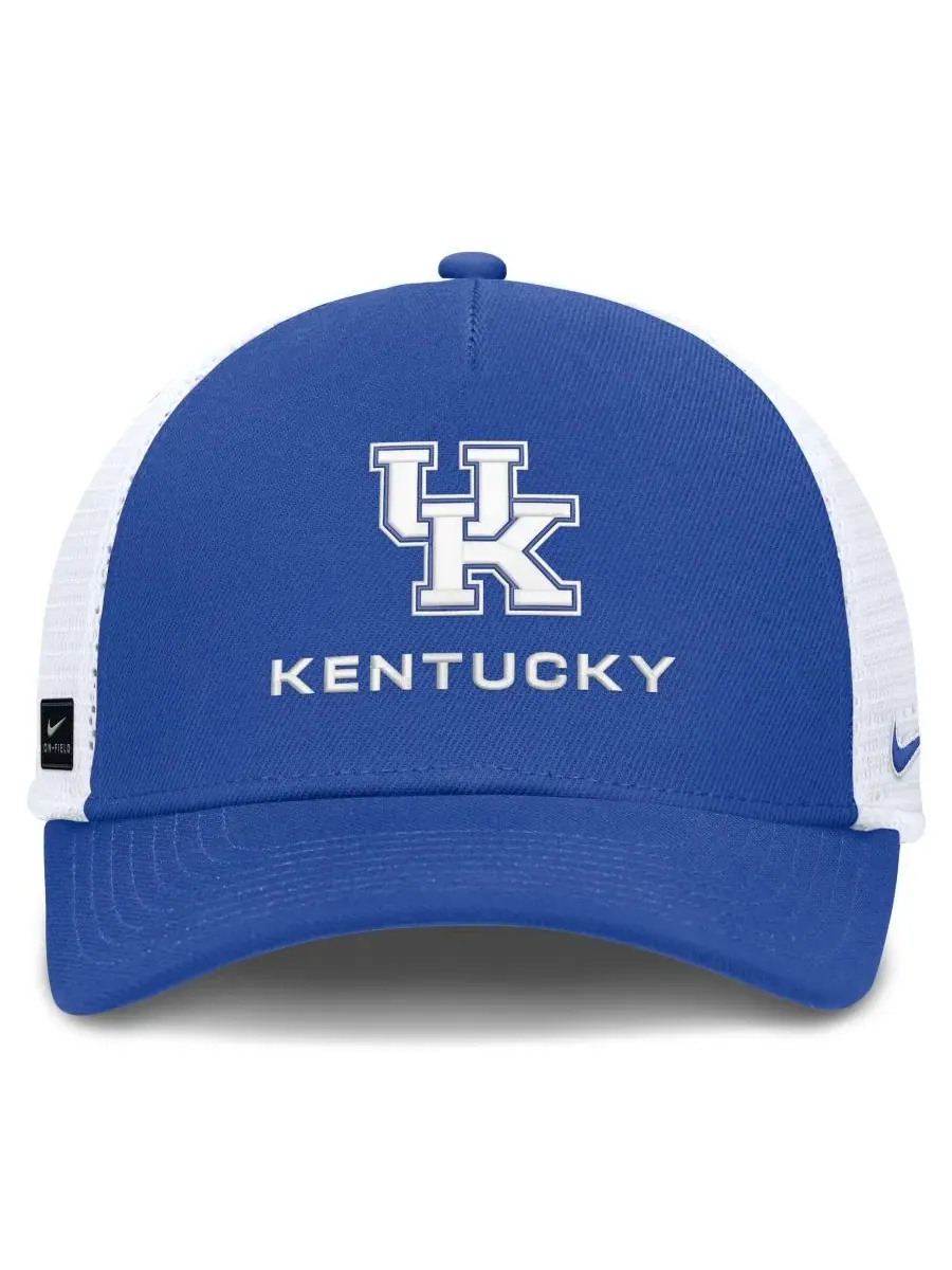 Кепка-тракер с вышивкой Kentucky Wildcats, модель On-Field Gameday 2026 Nike — изображение 2 из 4, белый