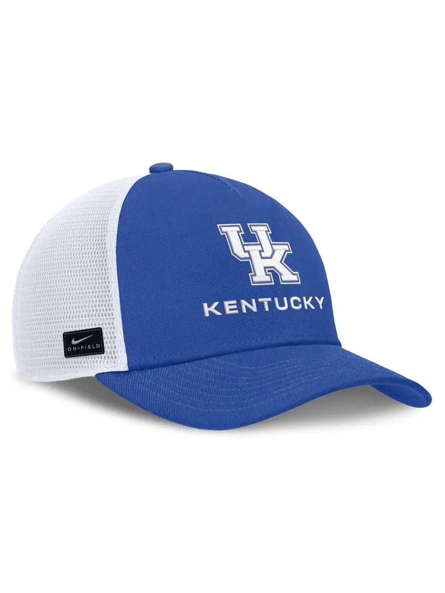 Кепка-тракер с вышивкой Kentucky Wildcats, модель On-Field Gameday 2026 Nike — изображение 3 из 4, белый