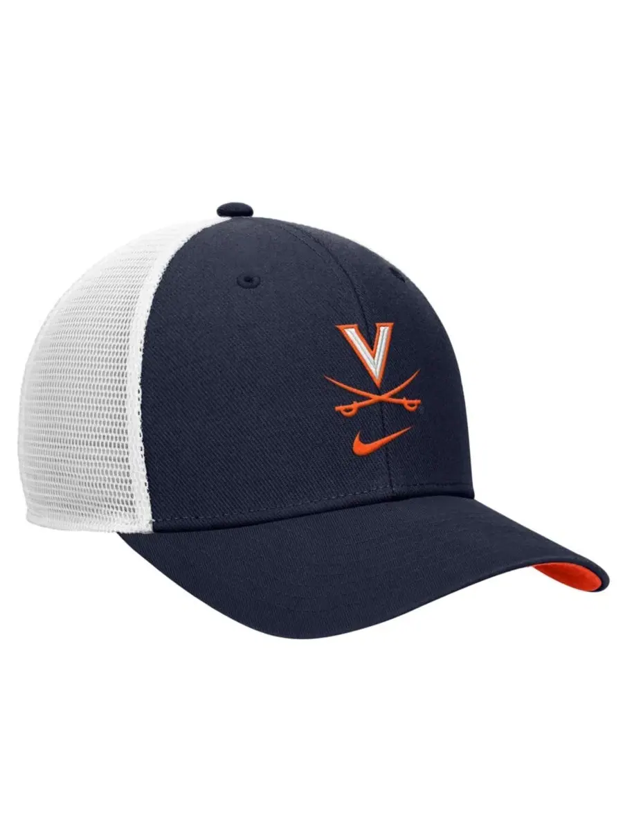 Кепка-тракер Nike Rise Dri-FIT Navy Virginia Cavaliers — изображение 2 из 3, темно-синий