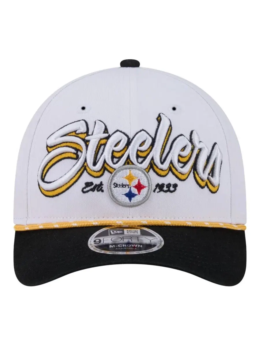 Кепка Pittsburgh Steelers Team Loyal A-Frame 9FORTY New Era — изображение 4 из 4, белый