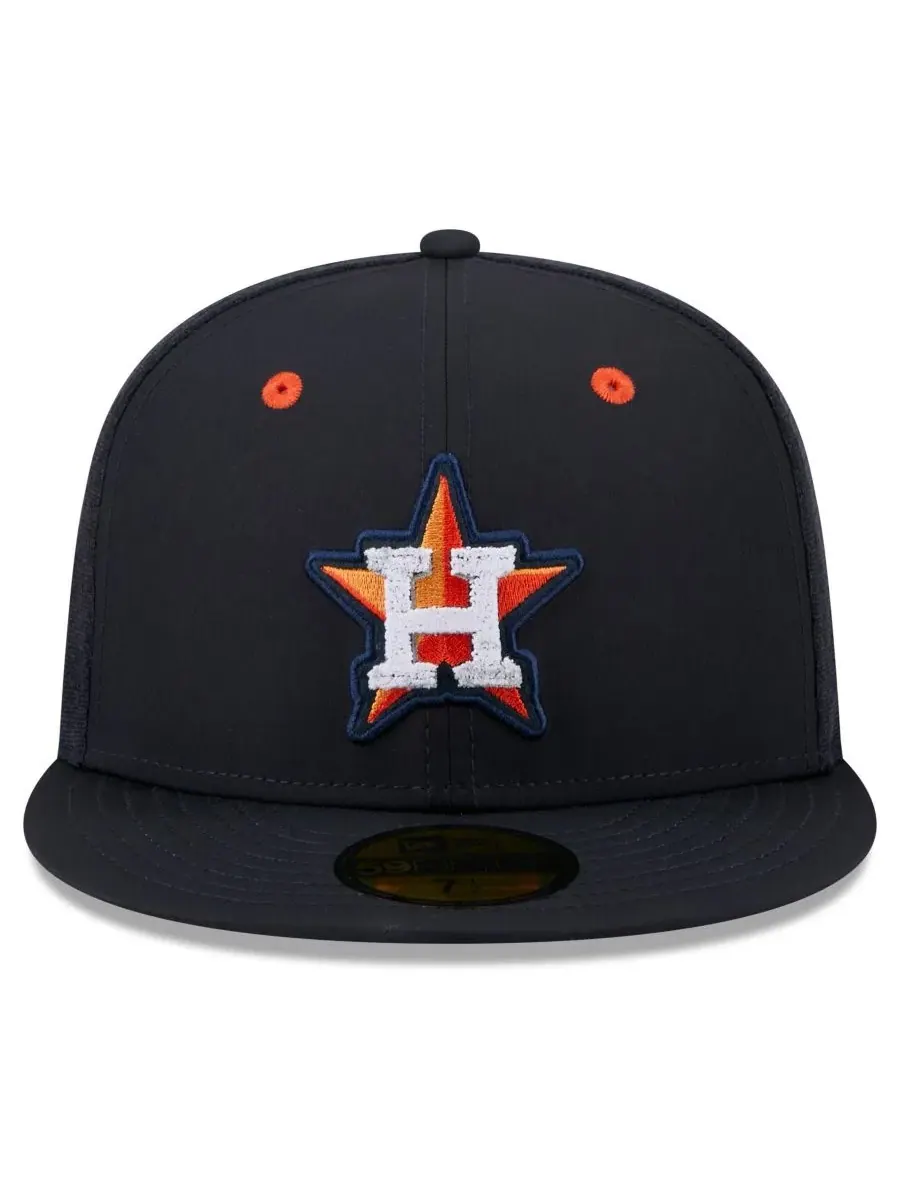 Кепка 59FIFTY с вышивкой логотипа Houston Astros New Era — изображение 2 из 5, темно-синий