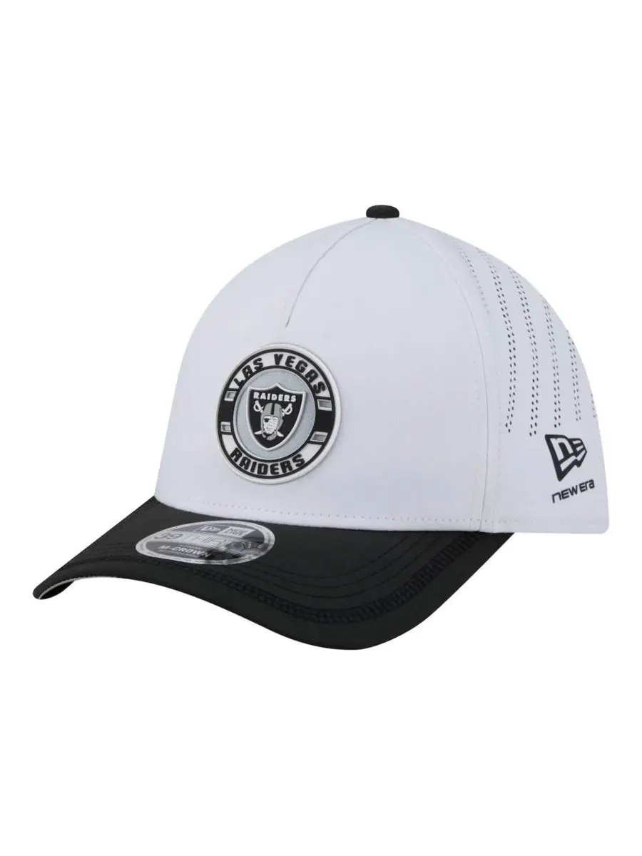 Бейсболка New Era с логотипом Las Vegas Raiders, модель Patch 39THIRTY A-Frame M-Crown