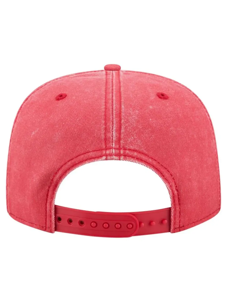 Кепка-снэпбек New Era A-Frame 9FIFTY с вышитым логотипом команды, Los Angeles Angels — изображение 3 из 5, красный