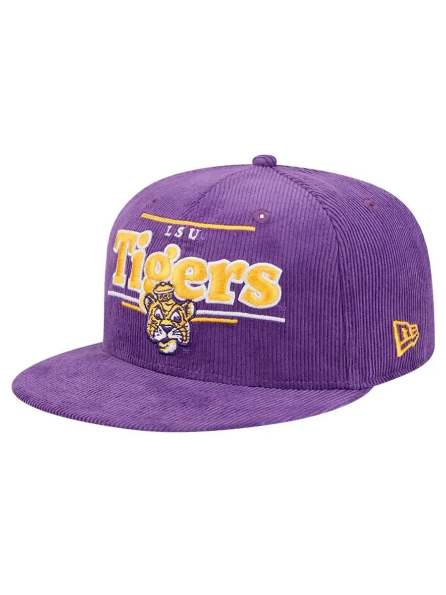 New Era Мужская фиолетовая кепка-снепбек LSU Tigers Display 9FIFTY
