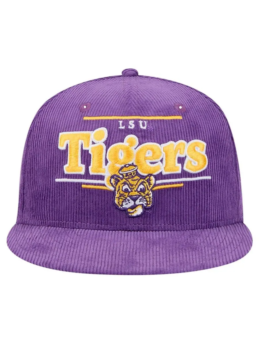 New Era Мужская фиолетовая кепка-снепбек LSU Tigers Display 9FIFTY — изображение 2 из 4, фиолетовый