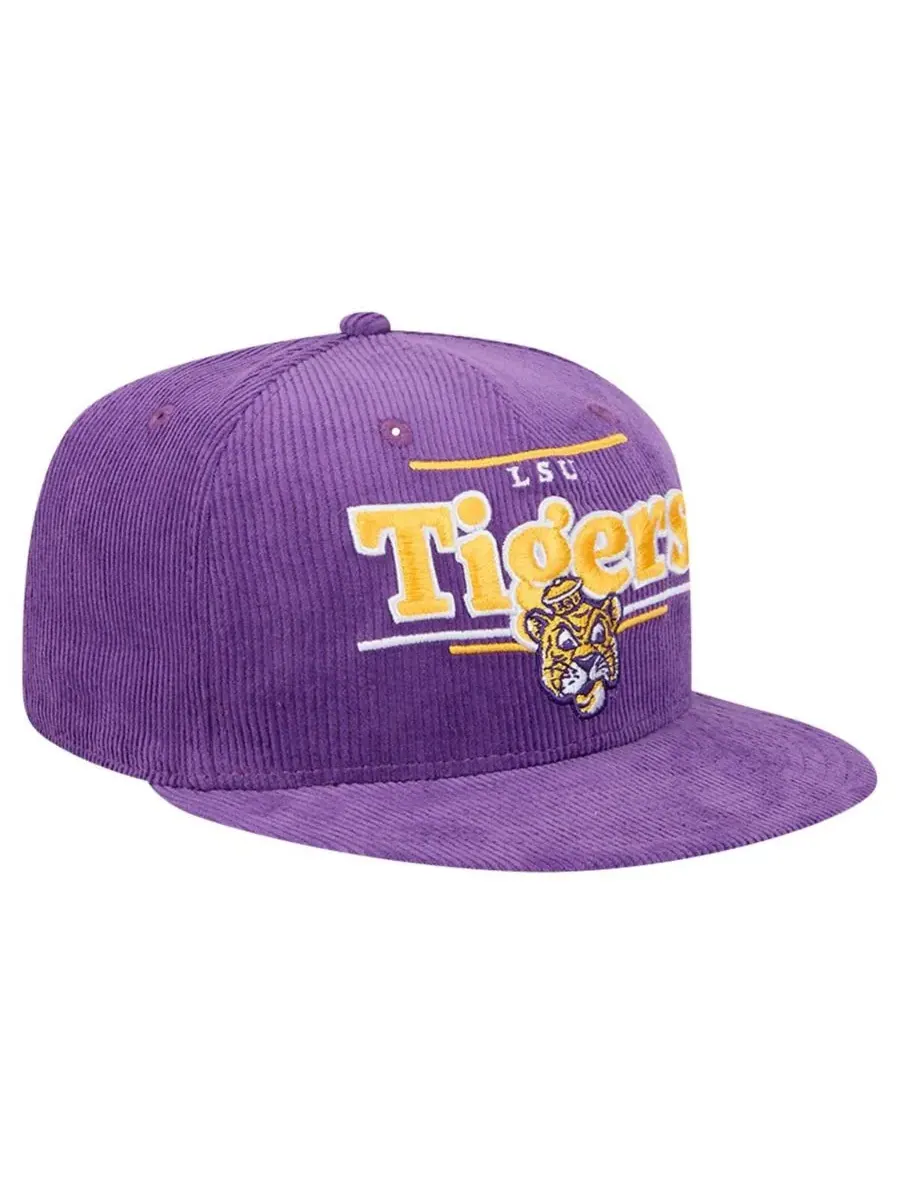 New Era Мужская фиолетовая кепка-снепбек LSU Tigers Display 9FIFTY — изображение 3 из 4, фиолетовый