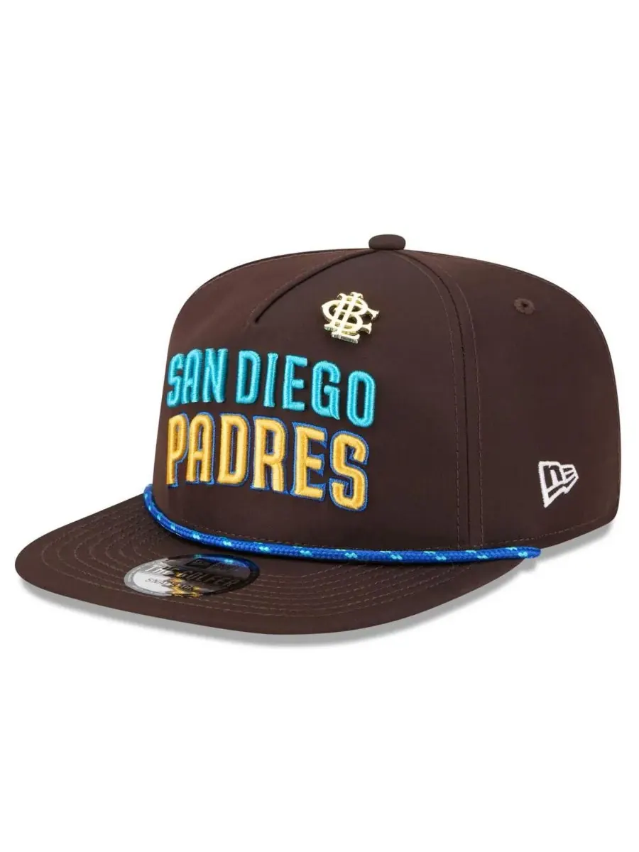 New Era Мужская коричневая кепка-бейсболка San Diego Padres 2025 Big League Chew с регулируемой